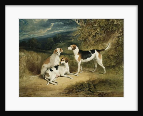 The Duke of Rutland's Hounds with Belvoir Castle in the Distance, 1828 by Henry Perlee Parker