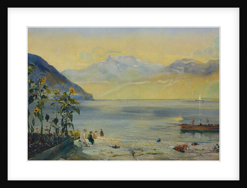 Lake Leman with the Dents du Midi in the Distance, 1863 by John William Inchbold