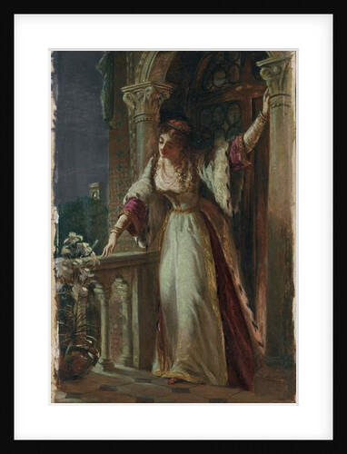 It is I, be not afraid - Juliet on her Balcony by Frank Dicksee
