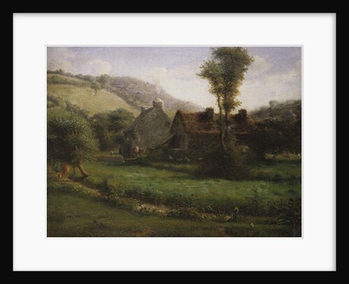 Cottage in a Landscape, c.1871 by Jean-Francois Millet