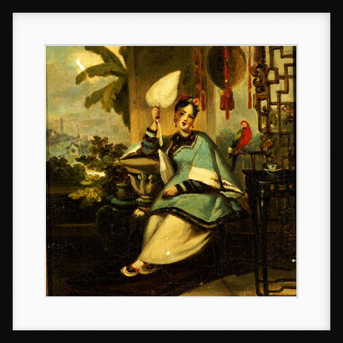 Portrait of a Girl with a Parrot by George Chinnery