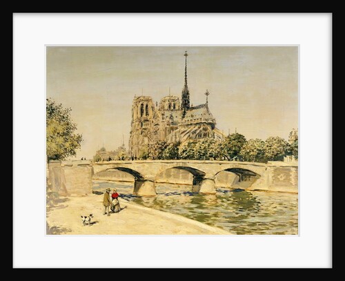 Notre Dame and the Seine by Jean Francois Raffaelli