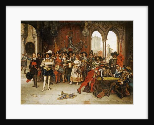 Musketeers of the King, 1885 by Adolphe Alexandre Lesrel