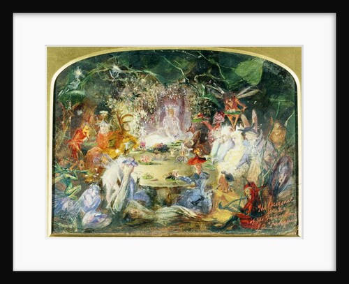 The original sketch for The Fairy's Banquet by John Anster Fitzgerald