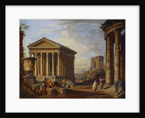 A Capriccio of Classical Ruins, 1793 by Giovanni Paolo Pannini or Panini