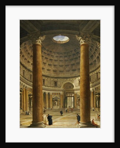 The Interior of the Pantheon, Rome, looking North from the Main Altar to the Entrance, 1732 by Giovanni Paolo Pannini or Panini