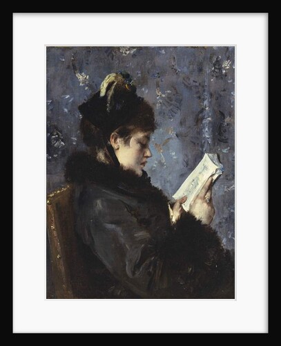 A Portrait of Madame Brizat from the Comedie Francaise by Alfred Emile Stevens