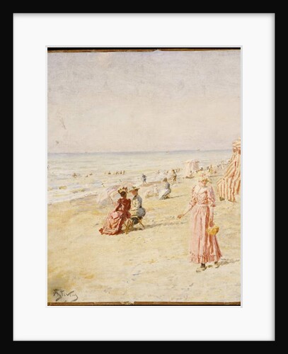 The Beach, Ostende by Alfred Emile Stevens