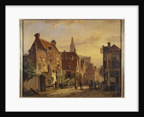 Dutch Street Scene by Willem Koekkoek