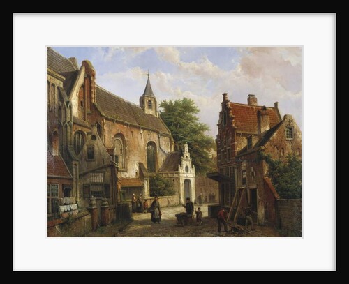 A Street Scene in Delft by Willem Koekkoek