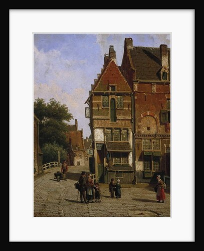 A Dutch Street Scene by Willem Koekkoek