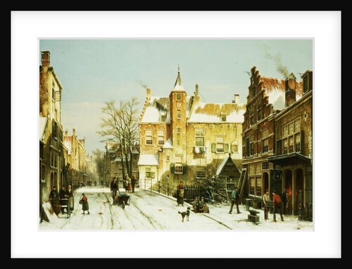 A Dutch Village in Winter by Willem Koekkoek