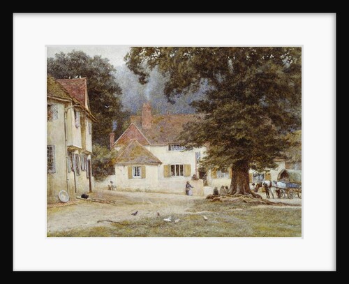 A Cart by a Village Inn, 1878 by Helen Allingham