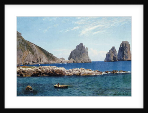 Rowing off the Rocks by Albert Bierstadt