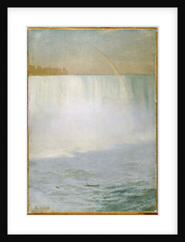 Waterfall and Rainbow, Niagara by Albert Bierstadt
