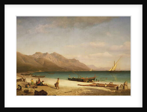 Bay of Salerno, 1858 by Albert Bierstadt