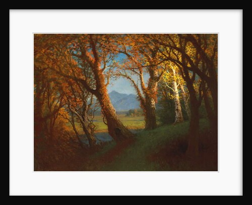 Sunset in the Nebraska Territory by Albert Bierstadt