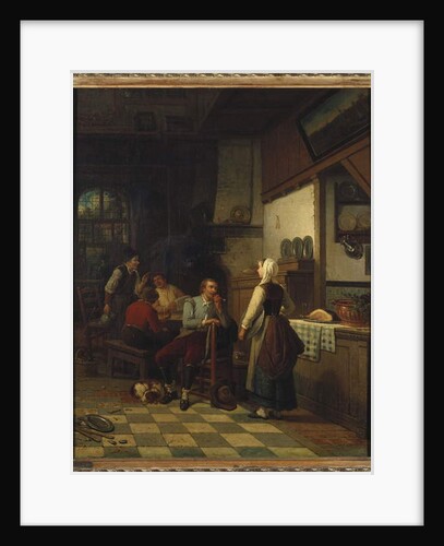 In the Tavern, 1876 by Henri de Braekeleer