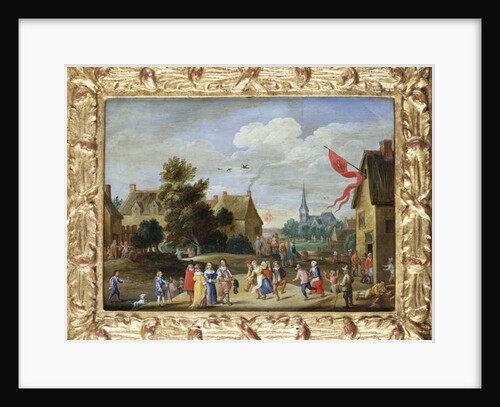 Gentry at a Village Kermesse by Jan van the Elder Kessel