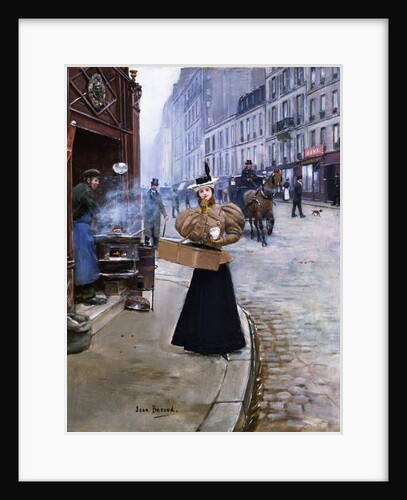 The Roasted Chestnut Seller by Jean Beraud