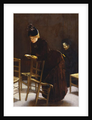Woman at Prayer by Jean Beraud