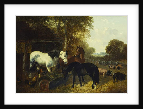 A Farmyard Scene by John Frederick Herring Jnr