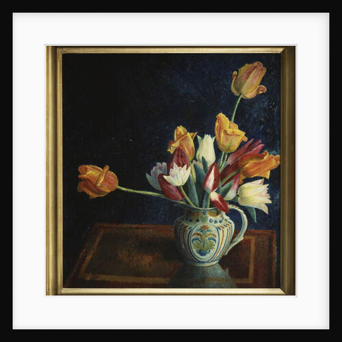 Tulips in a Staffordshire Jug by Dora Carrington