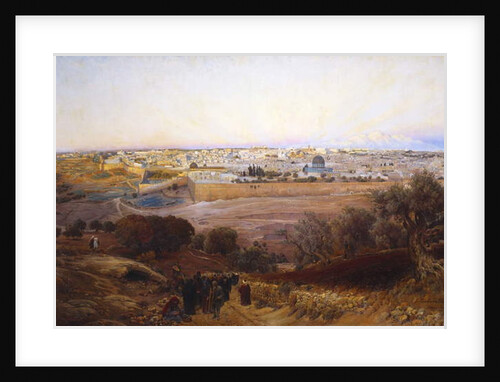 Jerusalem from the Mount of Olives, 1902 by Gustave Bauernfeind