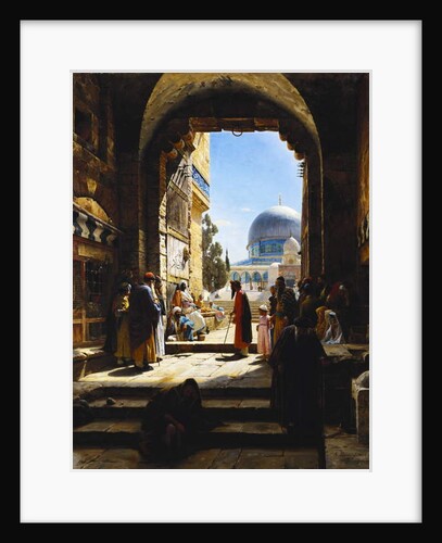 At the Entrance to the Temple Mount, Jerusalem, 1886 by Gustave Bauernfeind