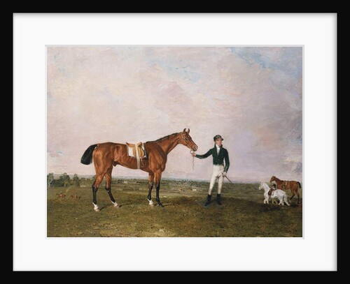 Zinganee held by Sam Chifney Jr. at Newmarket, 1829 by Benjamin Marshall