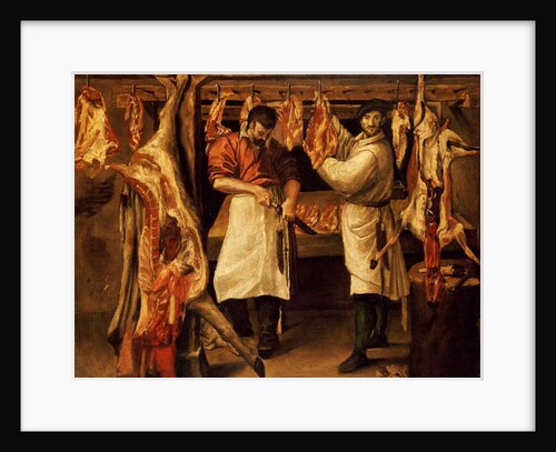 The Butcher's Shop by Annibale Carracci