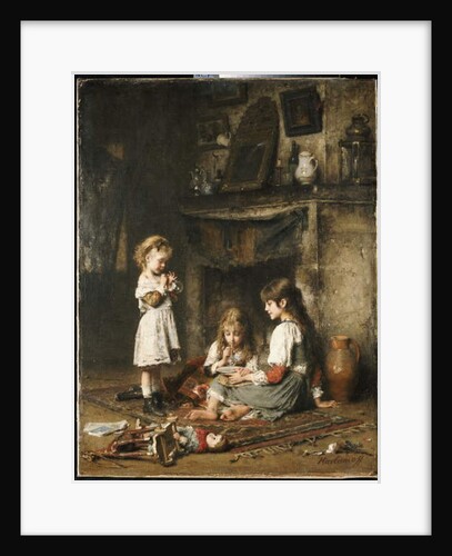 Blowing Bubbles by Alexei Alexevich Harlamoff