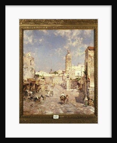 Figures in a Moorish Town by Franz Richard Unterberger