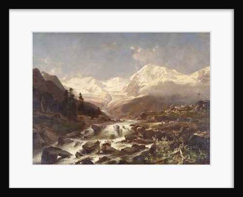 Koenigspitze-Tirol, 1877 by Franz Richard Unterberger
