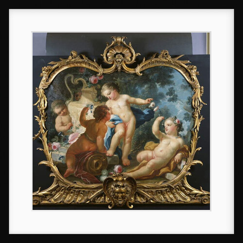 An Overdoor with Putti Disporting by Francesco de Mura