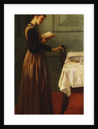 Study of a Girl Reading by Valentine Cameron Prinsep