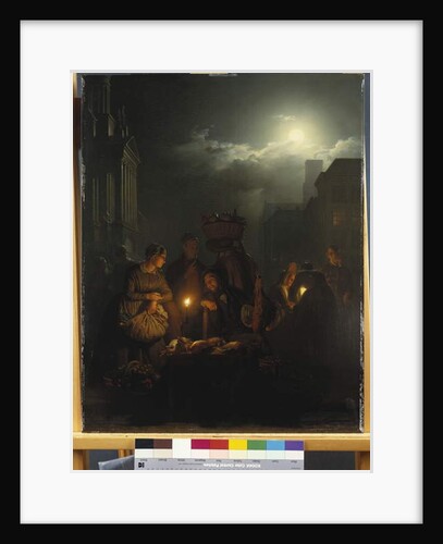 Night Market in Antwerp by Petrus van Schendel