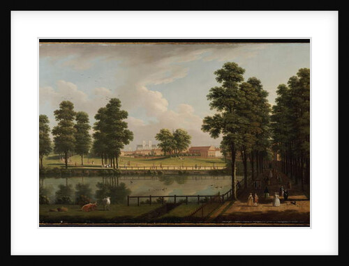 View of St. James's Park with Westminster Abbey Beyond by John Inigo Richards