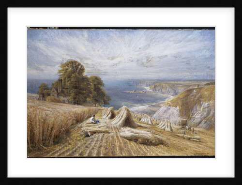 Harvesting on the South Coast, 1869 by Edmund George Warren