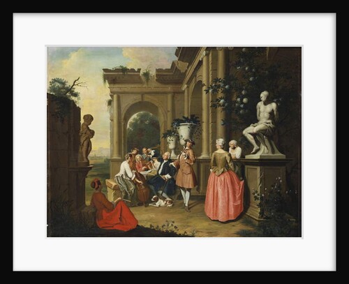 A Concert by a Portico, 1739 by Peter Jacob Horemans