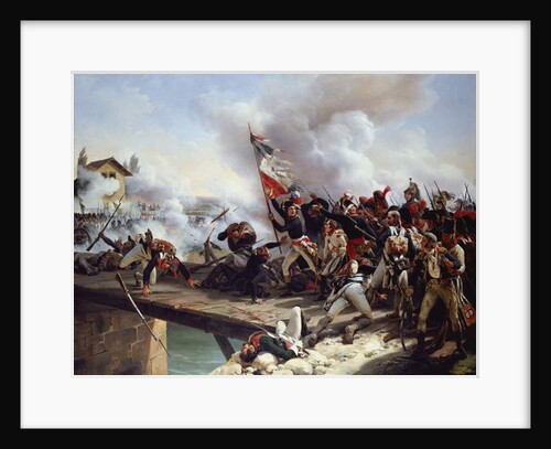 The Battle of Pont d'Arcole, 1826 by Emile Jean Horace Vernet