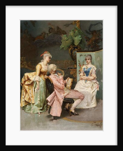 The Sitting, 1887 by Giulio Rosati