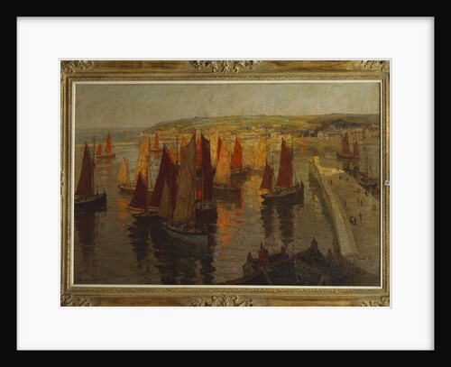 Red and Gold, Brixham, 1918-19 by Terrick Williams
