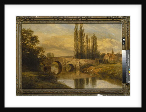 Fittleworth Old Mill and Bridge, on the Rother, Sussex, 1880 by George Cole
