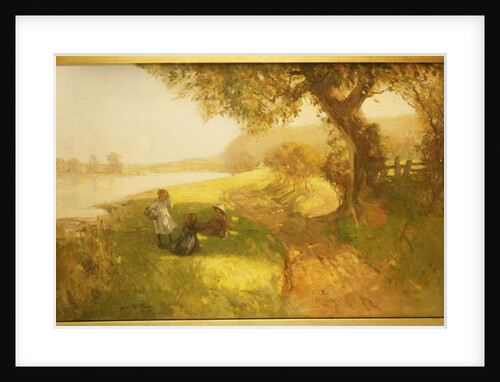 Summer Day - Children on the Banks of the Tweed, 1907 by James Wallace