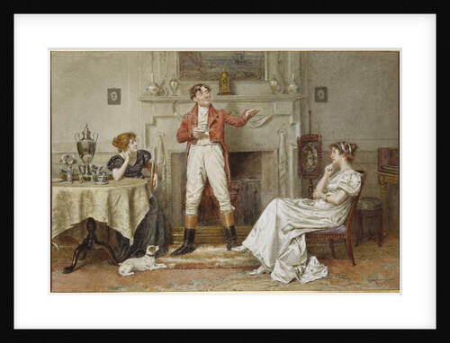 A Good Story by George Goodwin Kilburne