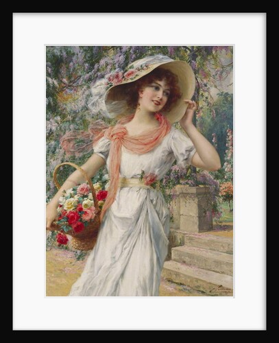 The Flower Girl by Emile Vernon