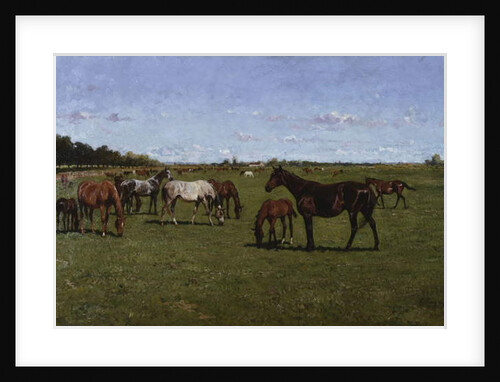 Mares and Foals, 1917 by Georg Koch