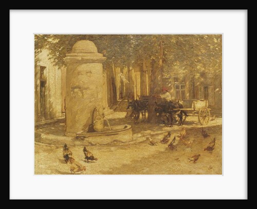 Fountain in a Provencal Village by Henry Herbert La Thangue