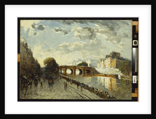 The Seine in Paris, Quai des Augustins, 1922 by Frank Myers Boggs